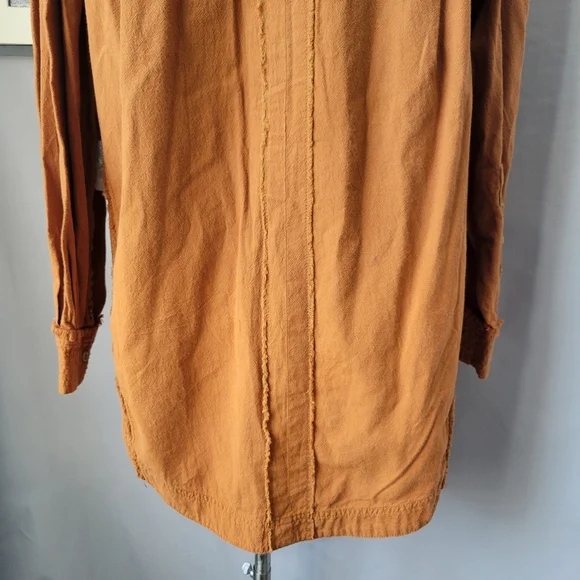 NEW We The Free People Cool & Clean Thermal Waffle Knit Button Down Shirt XS - Picture 12 of 16